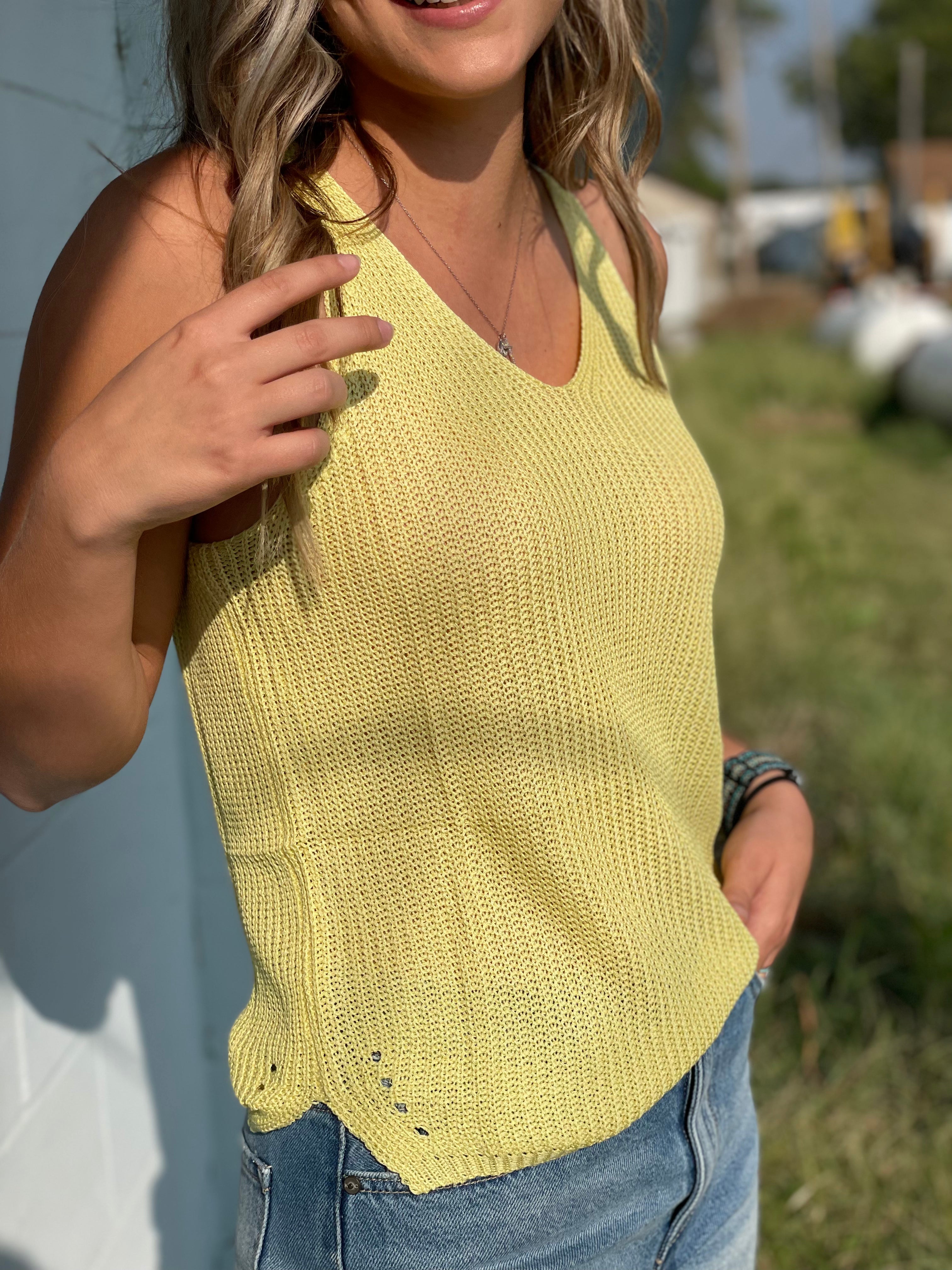 Sunshine Knit Tank