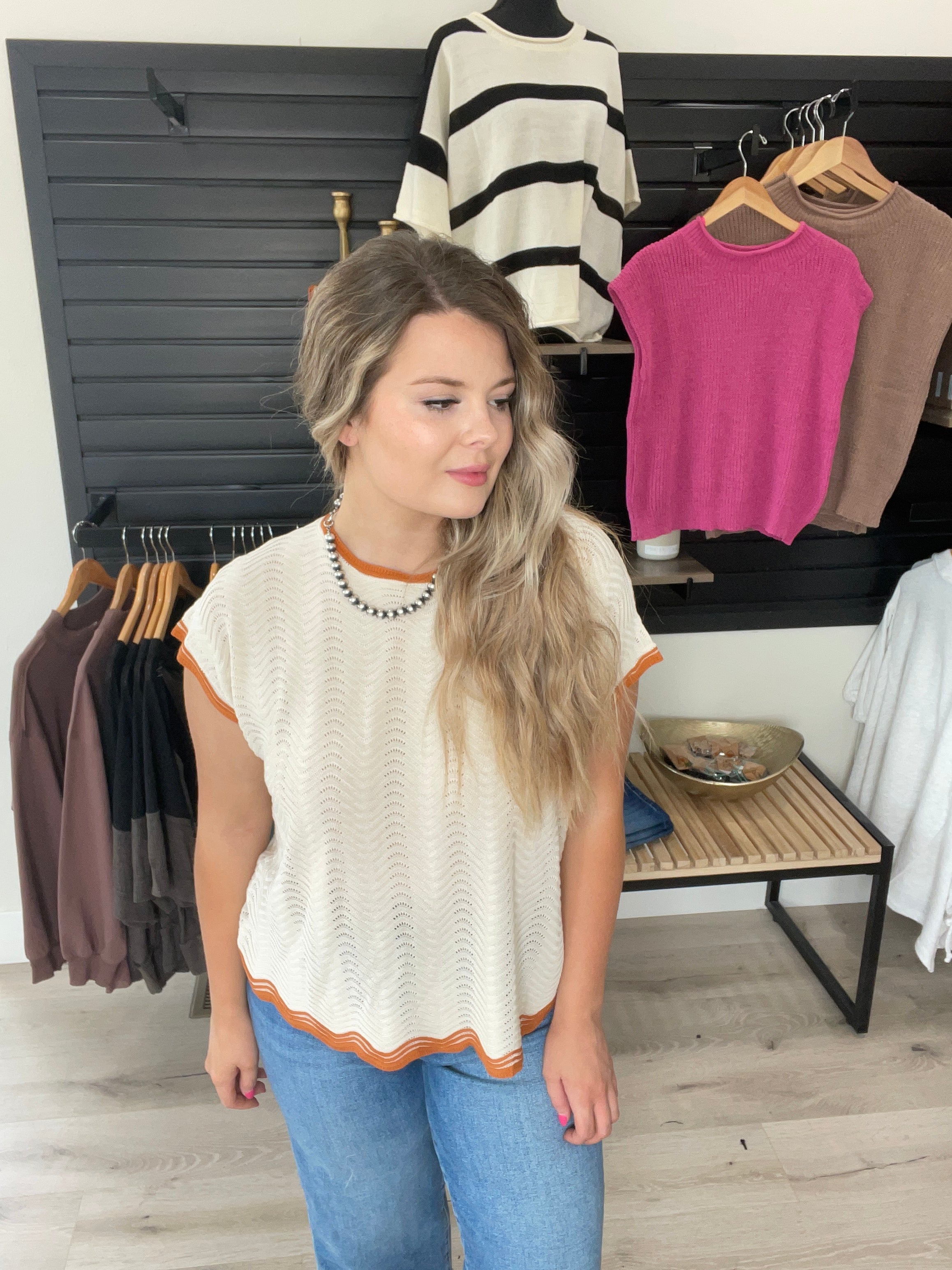 Wavy Crochet Top