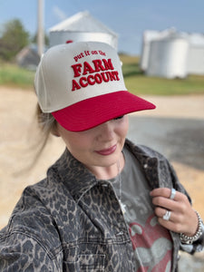 put it on the farm account