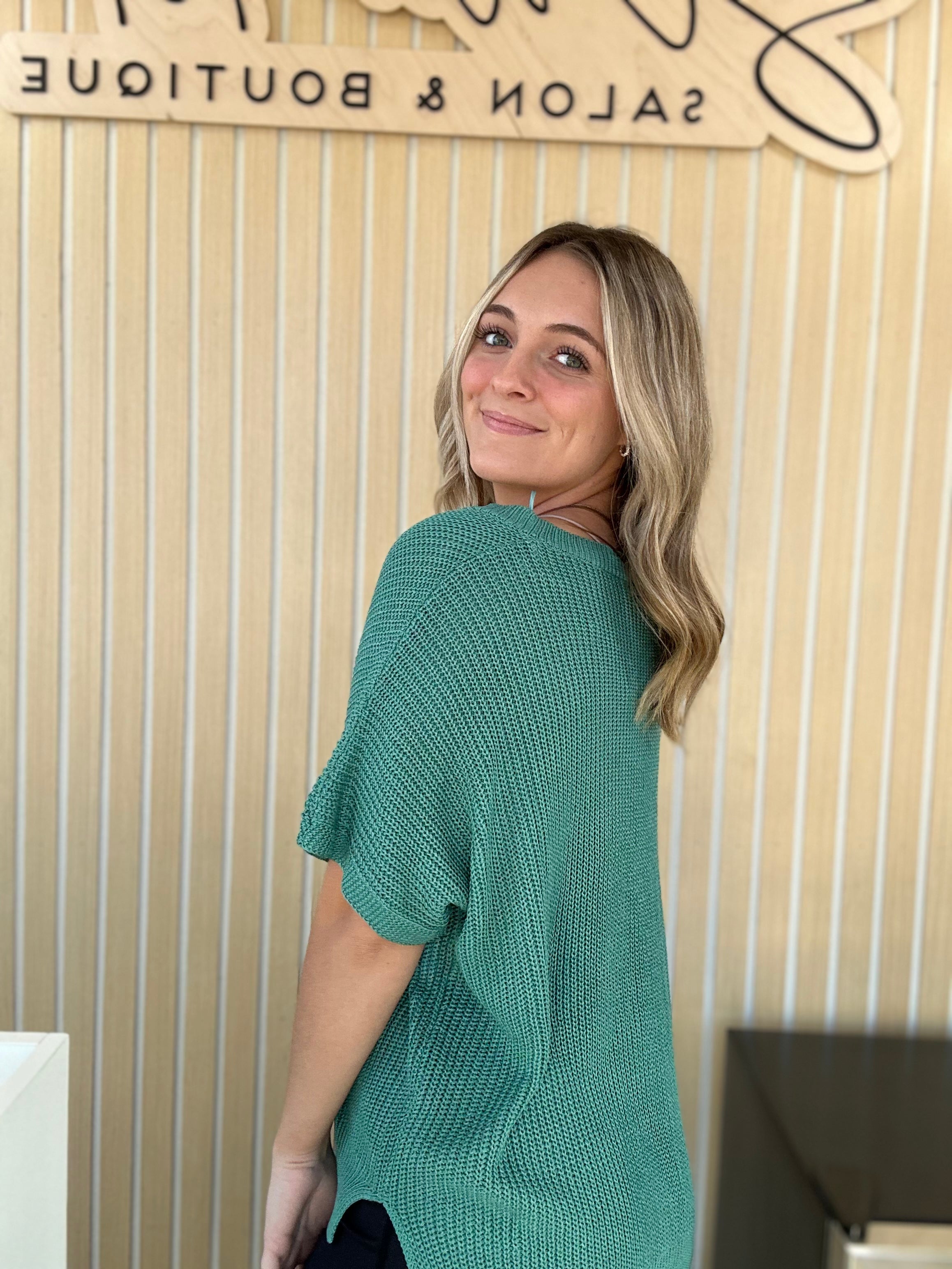 Sage Pocket Sweater